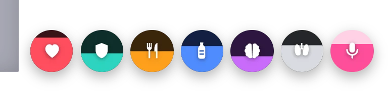 Status icons that fill up